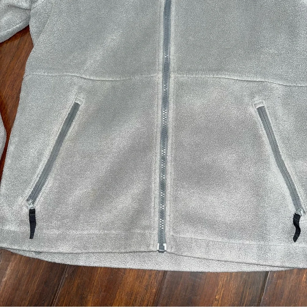Columbia Vertex Light Gray Full-Zip Fleece Jacket Youth Size 14/16